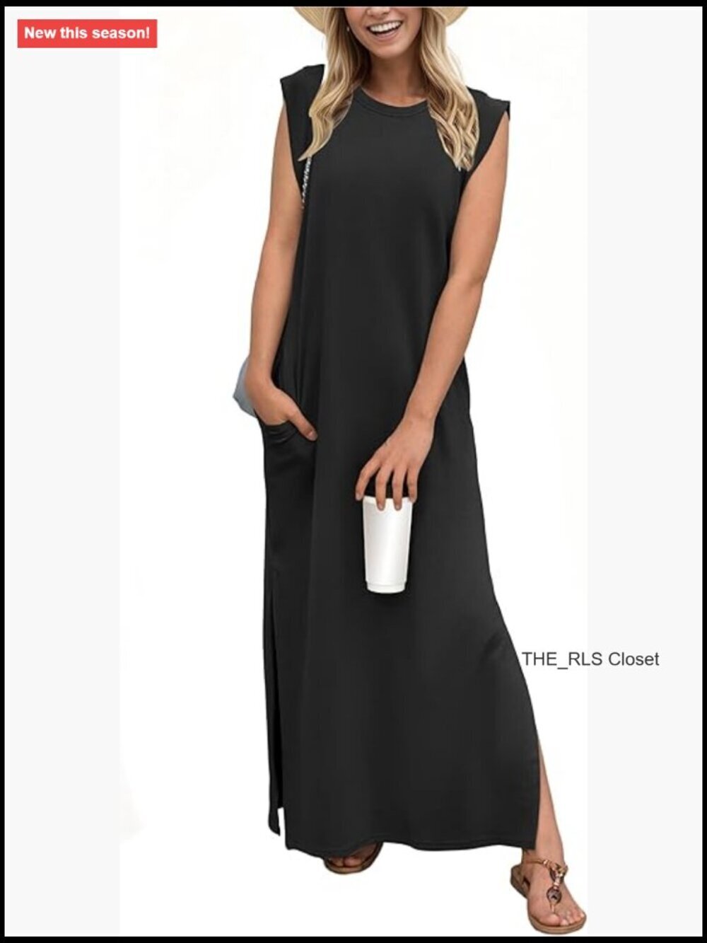 Rayon Polyester Spandex Maxi Dress with Pockets Casual Vacation